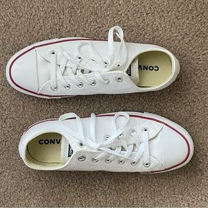Leather White Converse